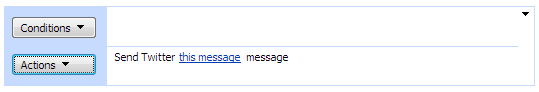 SharePoint workflow action to send Twitter message with link option