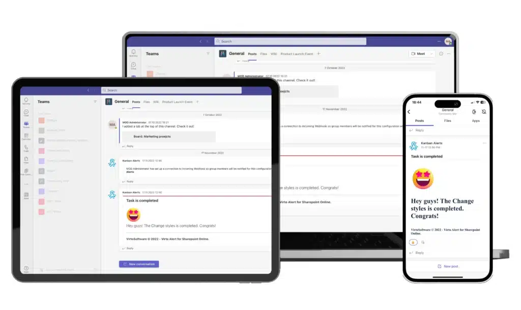Virto Alerts and Reminders app