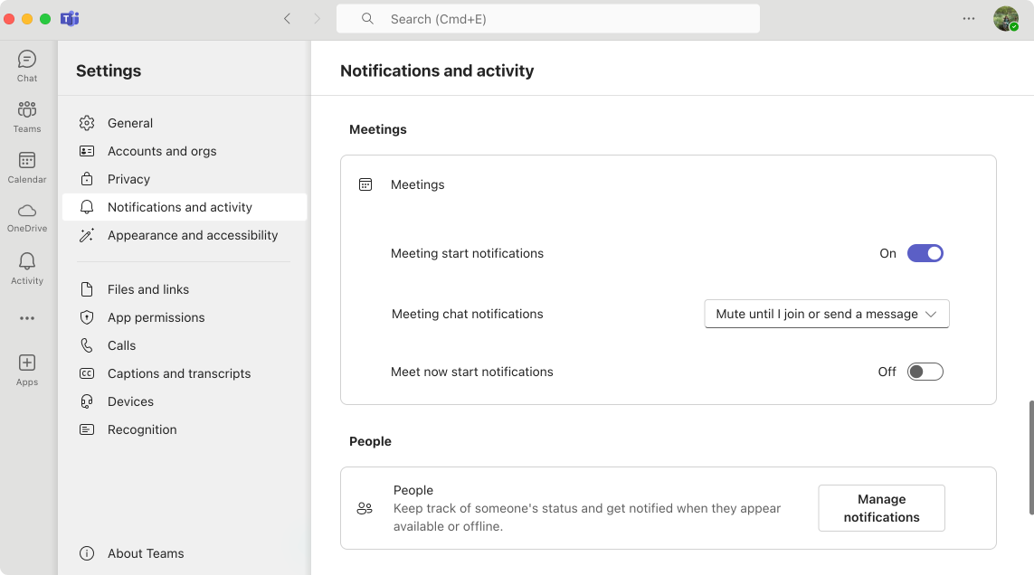 Pic. 10. Accessing notifications from your profile settings.