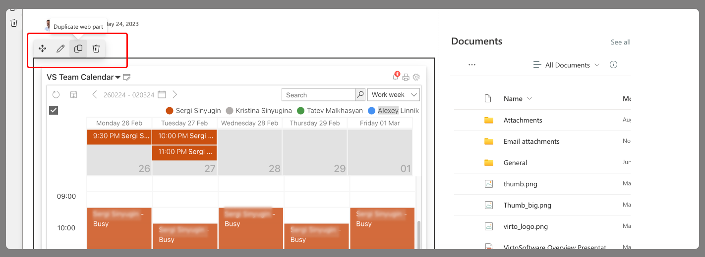 Editing the web part in sharepoint