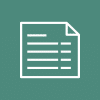 Document icon with lines representing text and a folded corner