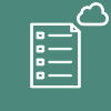 Checklist with cloud icon representing SharePoint form customization