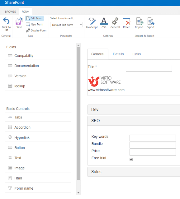 SharePoint Forms