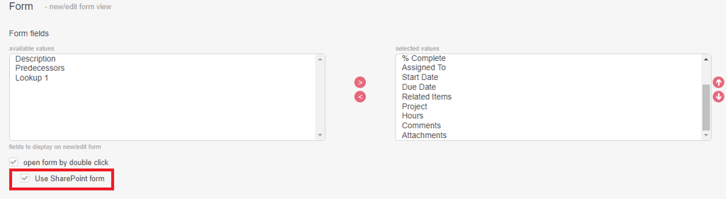 default SharePoint form in Kanban by virto