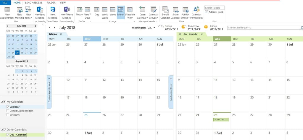 Sharepoint-Kalender zu Outlook hinzufügen