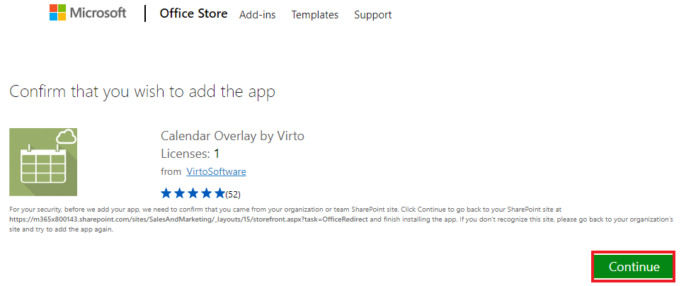 add calendar to sharepoint