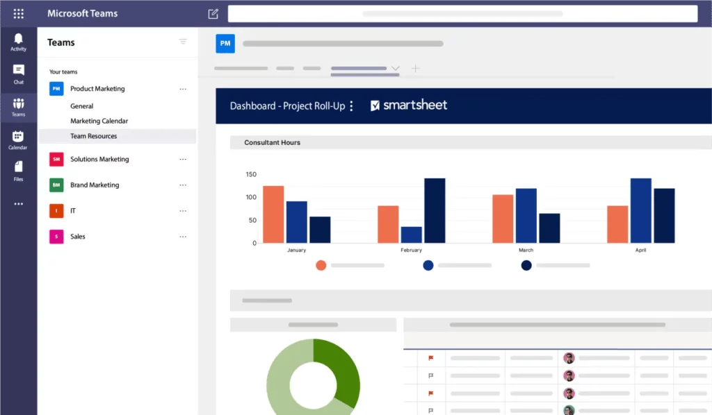 smartsheet for MS Teams