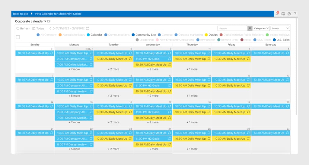 Calendar Overlay Pro by Virto