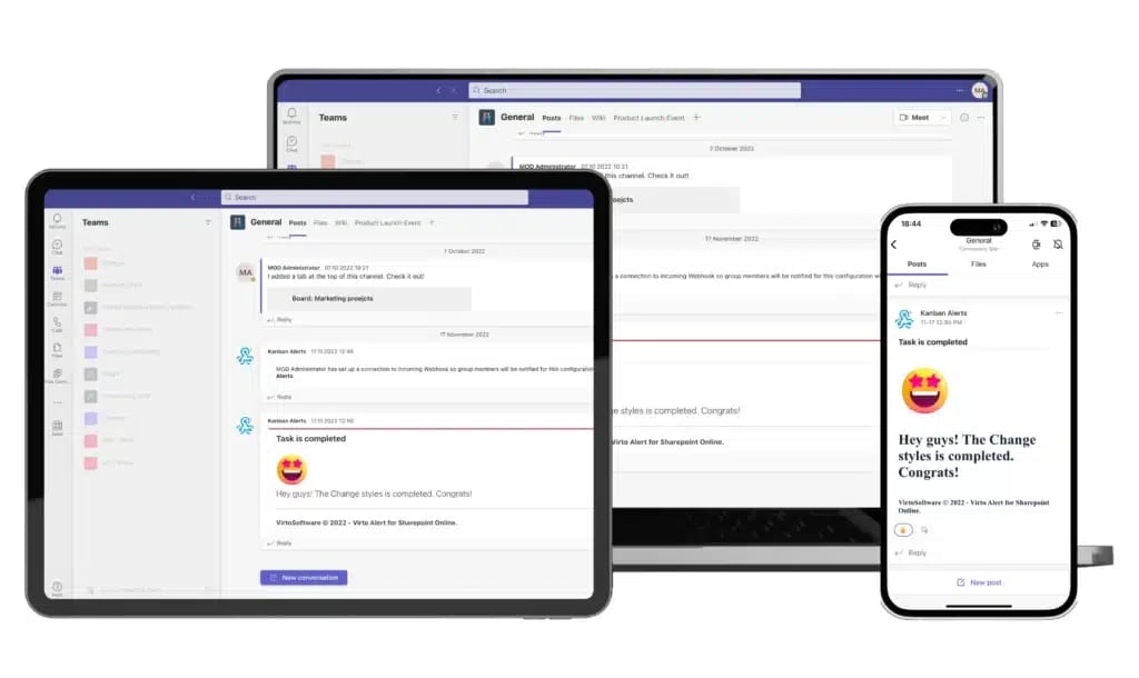 Virto Alerts and Reminders app