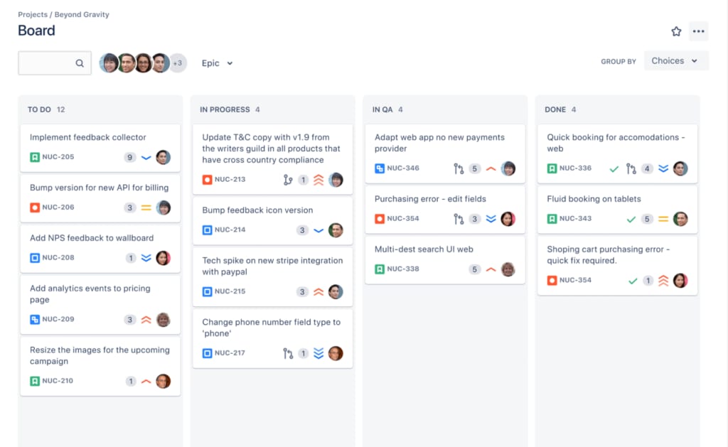 Jira online kanban board