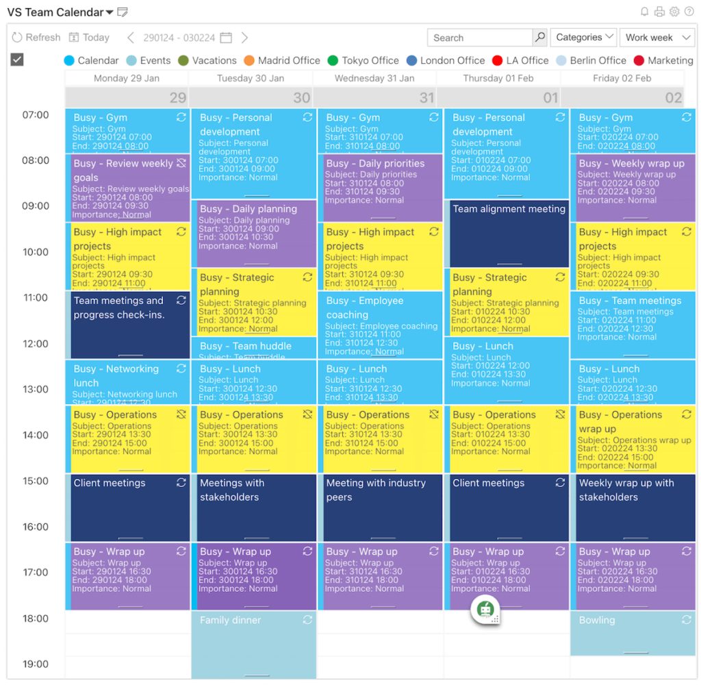 Virto Calendar Overlay App
