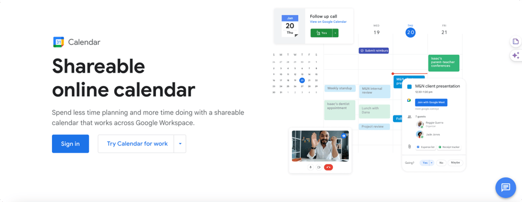 Google Calendar.