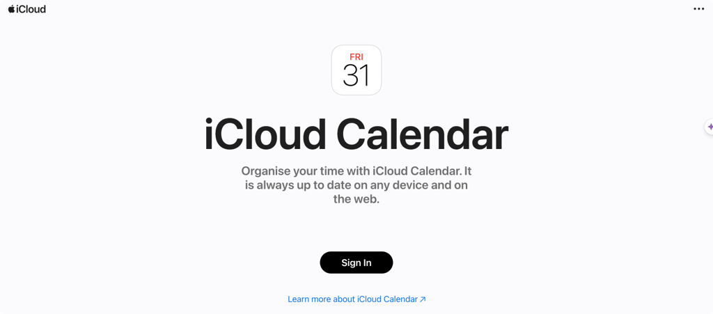 Apple Calendar.