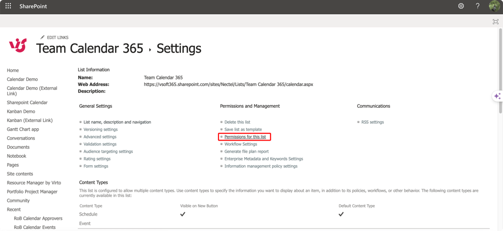 To change SharePoint list permissions, navigate to your list on SharePoint site and adjust its permissions in