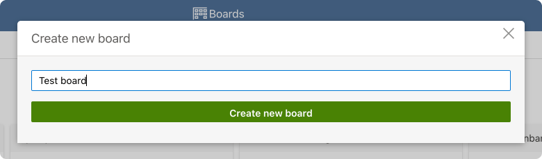 Naming your board.