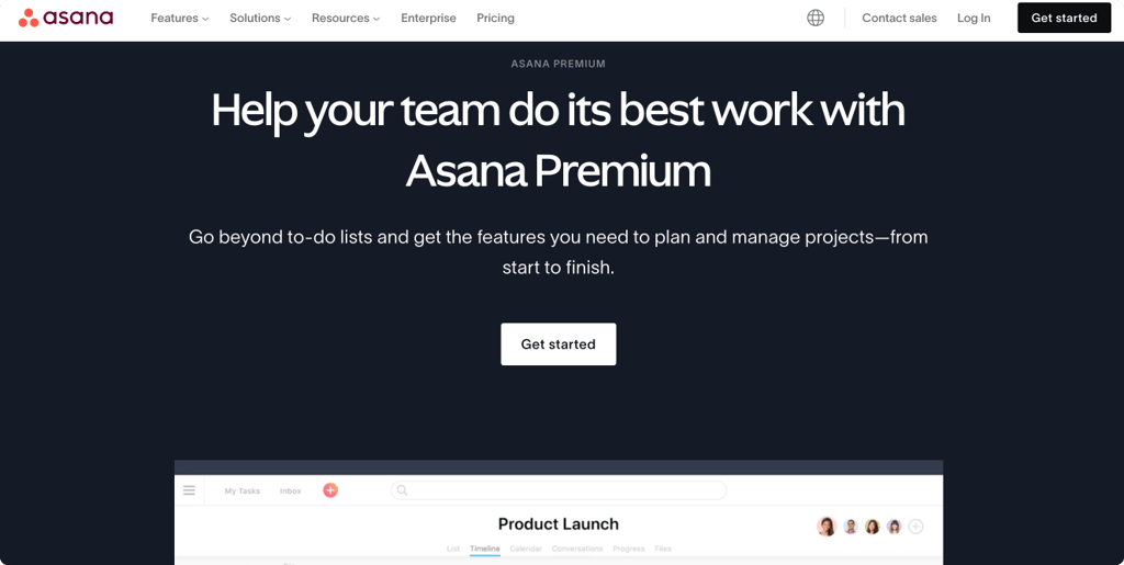 Asana Premium.