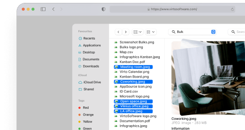 Virto Multiple File Operations