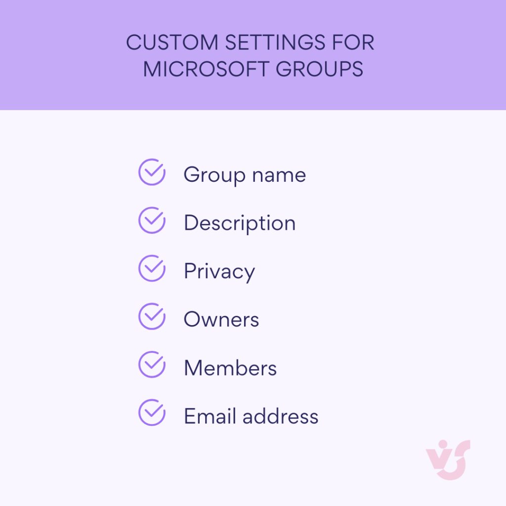 Custom Settings for Microsoft Groups