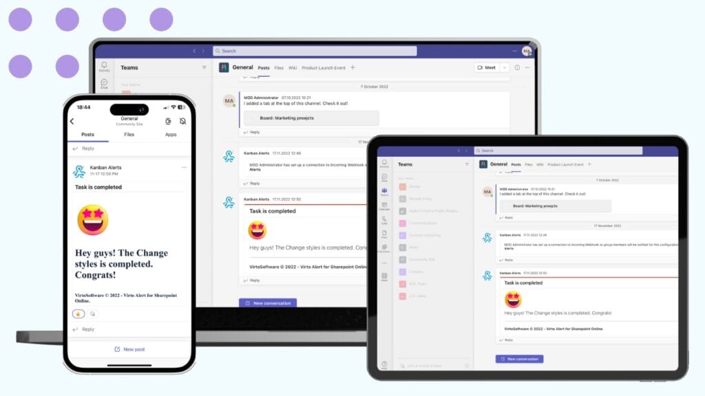 Virto Alerts & Reminder App for M365