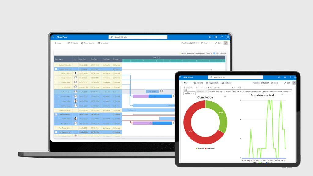 Pic.5. Virto Gantt Chart App