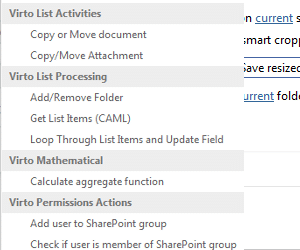 Office 365 Workflow Activities Update 10/2019