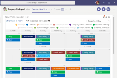 Virto Kalender in Microsoft Teams - jetzt verfügbar!