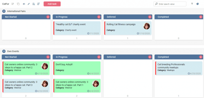 Virto Kanban Board und Calendar Overlay für Ihr Marketing