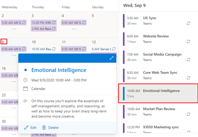 Virto Calendar Online — Export of ICS files to the Outlook