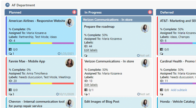 Kanban Board Online App: Subtasks and Improved Swimlanes