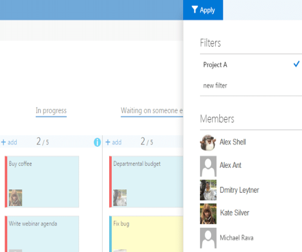 Virto Kanban Board App Update 11/2016