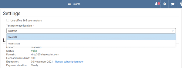 Virto Office 365 Kanban Board update 3/2020