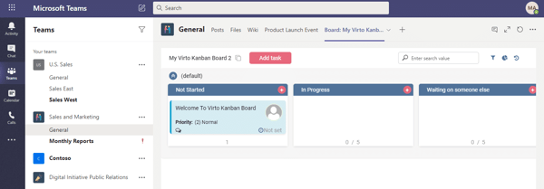 So installieren Sie Virto Kanban Board für Microsoft Teams