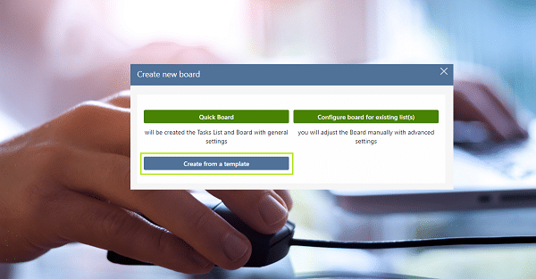 Virto Kanban Board App: Use Templates to Create Boards