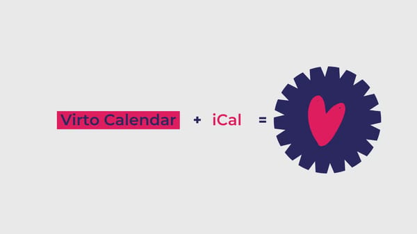 Virto Calendar App: Use iCal Feeds for Your Calendar